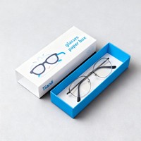 Boîte à tiroir pour étiquettes de marque d'impression numérique pour étuis à lunettes de soleil, emballage avec impression d'informations produit pour lunettes