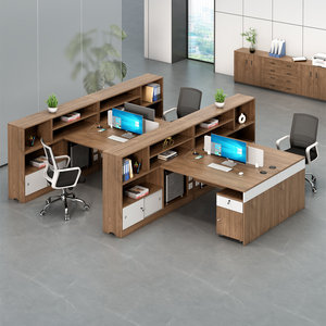Bureau de direction moderne de luxe convertible et modulaire, extensible, avec panneaux, en bois, prix de gros - Product Image 5