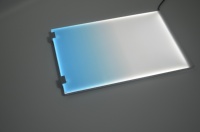 Layar lampu latar LED gradien lampu latar belakang akuarium seri RGB ultra-tipis untuk Panel akuarium tanpa bingkai