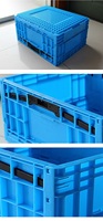 NEXARA 530*410*240mm Opvouwbare Fruit- en Groentenopbergmand Supermarkt Inklapbare Plastic Kratten Omzetkrat