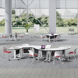 Tables portables de nouvelle conception, faciles à plier, tables de formation pliables, bureaux de conférence, bureaux de formation de bureau - Product Image 5