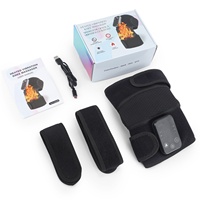 2025 masseur de genou à charge USB double fonction lumière rouge chauffage thérapie par Vibration soulagement de la Fatigue rééducation thermique