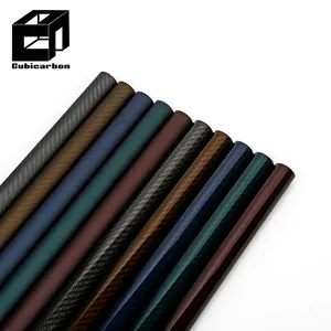 3k Colored Carbon Fiber Tube Prepreg Glossy Matte Carbon Tube 100% Real Carbon High Quality