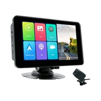 Portable sans fil intelligent 7 pouces Dash Cam DVR avant 4K arrière 1080P ADAS sur tableau de bord Carplay Android Auto pour voiture universelle