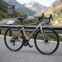 Vélo de Course sur Route en Fibre de Carbone 26 pouces 700c, 14 Vitesses, Freins à Disque, avec Pédales Standard, Conception Unisexe - Vente en Gros