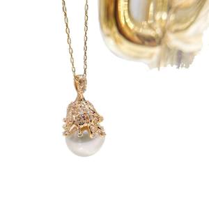 Accessoires 31408DIY, pendentif en argent S925 avec perles rondes de 11-13 mm, support vide pour cache-cernes, collier en jade, perles en vrac 31408DIY - Product Image 5