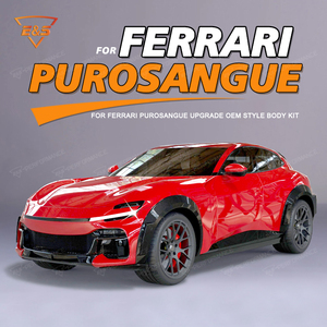 Nouveau pour <span class=keywords><strong>Purosangue</strong></span> <span class=keywords><strong>SUV</strong></span> : Lame avant/Diffuseur arrière/Ailes latérales/Pare-chocs en fibre de carbone sèche style OEM, ajustement parfait à 100 %, <span class=keywords><strong>2022</strong></span>- - Product Image 2