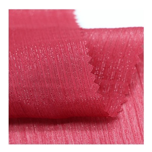 Tissu 100% Polyester à imprimés, mousseline de soie, polycouleur argent, or et métallique, étoffe en mousseline de soie brillante et scintillante - Product Image 3