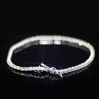 Redleaf Bijoux 925 Argent Blanc Gems Bracelet Top Qualité Femmes Moissanite Bracelet