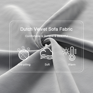 <span class=keywords><strong>Tissu</strong></span> de canapé en velours hollandais facile à nettoyer, <span class=keywords><strong>anti</strong></span>-taches, textile d'ameublement - Product Image 2