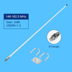 Trạm cơ sở thương mại 146-162.5MHz, 2dBi thống nhất tăng n-nam ăng ten <span class=keywords><strong>VHF</strong></span> Hàng Hải nặng, sợi thủy tinh bằng chứng nước mặn cho thuyền - Product Image 1