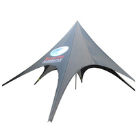 Tienda de campaña al aire libre estrella araña venta al por mayor logotipo personalizado Impresión digital protección UV impermeable 600D Oxford sombra de playa