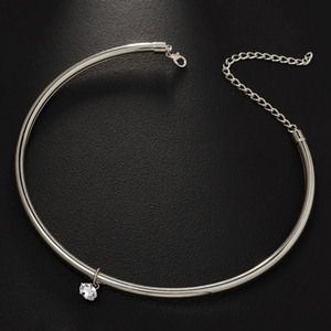 <span class=keywords><strong>Collana</strong></span> <span class=keywords><strong>Girocollo</strong></span> in Cristallo Dorato alla Moda per <span class=keywords><strong>Donna</strong></span>, Vendita all'Ingrosso NS800839 - Product Image 4