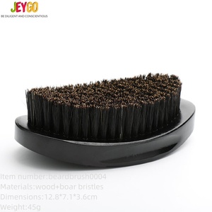 <span class=keywords><strong>Brosse</strong></span> à <span class=keywords><strong>barbe</strong></span> en bois de hêtre noir courbée, écologique et idéale pour les voyages, avec poils de sanglier, pour sculpter la moustache et modeler la <span class=keywords><strong>barbe</strong></span> - Product Image 1