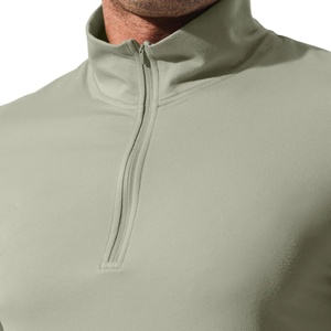 เสื้อยืดออกกำลังกายผู้ชายแขนยาวแบบมืออาชีพ OEM ผลิตตามสั่ง คอตั้ง ผ้าฝ้าย 100% ทรงเข้ารูป ดีไซน์ทันสมัย พร้อมโลโก้ - Product Image 6