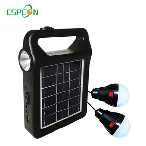 Espeon Portable Solar Power Station 6V DC Output 5.7V USB 5V <b>Battery</b> 18650 <b>3.7V</b> Flashlight Light Emergency Lighting - Product Image 4