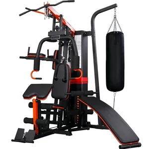 Fitness Smart Fitnessstation PullUp Exercise Pin Load Multistation Exercise Machine Multi Function 5 Station Gym Equipment