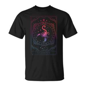 T-shirt Signe Astrologique Scorpion pour Hommes et Femmes, Idéal pour les Amateurs d'Horoscope, Usage Promotionnel - Product Image 1