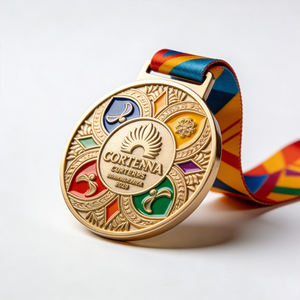 Medallas de Baile Personalizadas en 3D de Aleación de Zinc, Diseño de Premios de Competición en Blanco, Medallas de Metal Dorado, Plateado y Bronce para Baile <span class=keywords><strong>Latino</strong></span>, Ballet y Gimnasia - Product Image 2