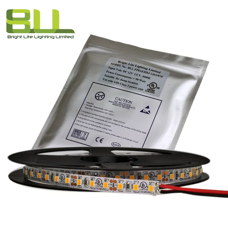 3 years warranty smd 2835 120 led ce rohs UL 1800K-10000K led strip light 24v 12V smd light