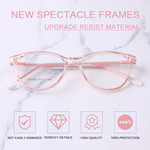 กรอบแว่นตาทรงรีเก๋ไก๋ สีใสแบบลูกกวาด แว่นตาดีไซน์เนอร์ พร้อมบานพับสปริง - Product Image 3