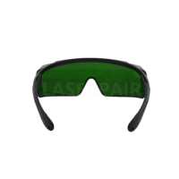 Lunettes de sécurité certifiées CE EN207 avec monture en plastique TR90, laser à fibre 1500W 1064nm OD>7 pour machine de soudage laser LP-YHP-2