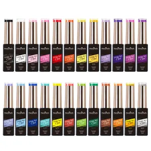 Juego de esmaltes de uñas en Gel, Set de 24 colores para manicura profesional, pigmento alto y grueso, venta al por mayor, OEM, envío gratis