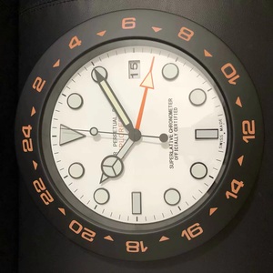 Reloj de Pared Metálico de Diseño de 14 Pulgadas, Silencioso, Sin Tictac, Estilo Cronógrafo, con Calendario y Agujas de Radio, para Decoración de Sala de Estar - Product Image 3