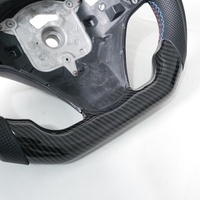 Volant sport en cuir à fond plat 3 branches avec grain de bois pour BMW E60 Série 3 – Rétrofit et amélioration