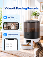 Distributeur automatique de nourriture pour animaux Elecpet OEM 4L en plastique, modèle Perfect 360 °   Distributeur automatique de nourriture pour animaux de compagnie Freshness Lock Tuya Contral