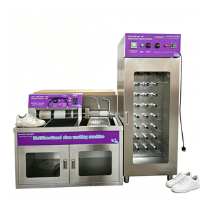 New Commercial Manual <b>Shoe</b> Washing Machine Dryer Electric 220V Stainless Steel Kellen Featuring <b>Brushes</b> 1 Year Warranty Heavy - Product Image 2