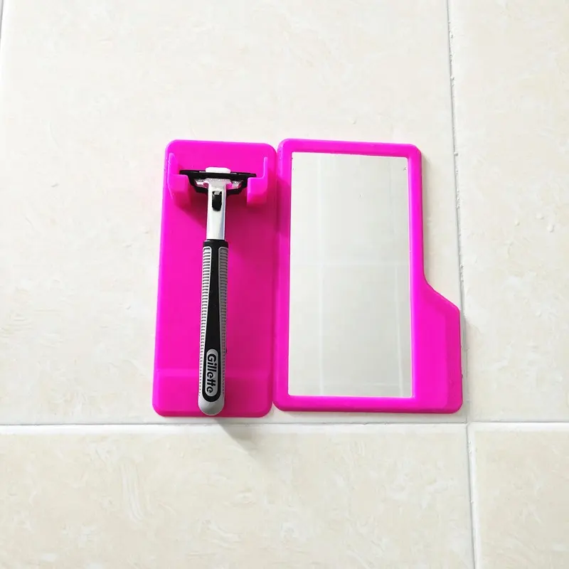 Настенный Силиконовый водонепроницаемый держатель для зубных щеток, держатель для бритвы, душевое зеркало