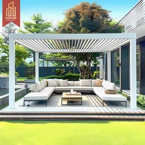 Pérgola Motorizada Moderna para Jardín y Patio Exterior <span class=keywords><strong>2020</strong></span>, Conjuntos de Muebles para Terraza, Pérgola Retráctil para Fiestas en el Patio Trasero - Product Image 1