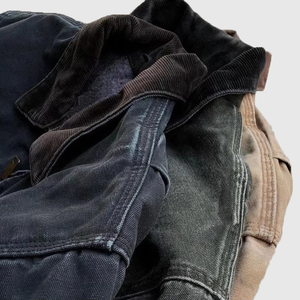 Tùy Chỉnh Người Đàn Ông Của Cổ Điển Zip-up Công Nhân Áo Khoác Ngoài Trời Mùa Đông Zip up Workwear Tùy Chỉnh Vịt Vải Trucker Máy Bay Ném Bom Làm Việc Áo Khoác Cho Nam Giới - Product Image 3