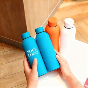 Customized Logo 500ml Double Wall Vacuum <b>Flask</b> Insulated Custom Tumbler Stainless Steel Water Bottles <b>Drink</b> Water Bottle - Product Image 5