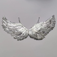 Pas Cher Vente Spray Or et Argent Ailes D'ange Ailes De Plumes D'oie Adulte Ailes De Fée Costume De Fête À Plumes Déguisement