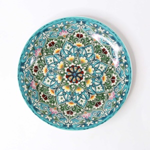 <span class=keywords><strong>Assiette</strong></span> en céramique écologique personnalisée avec motif de dessin animé rond coloré Plat de service en <span class=keywords><strong>porcelaine</strong></span> pour la maison <span class=keywords><strong>ou</strong></span> les fêtes - Product Image 2