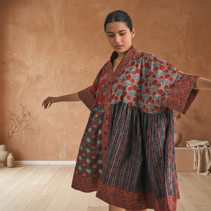 Handcrafted Digital Printing Floral Maxi A-Line <b>Kimono</b> Dress V-Neck Short Sleeve Natural Waist <b>Lace</b> Ethnic Casual Party Wear - Product Image 3