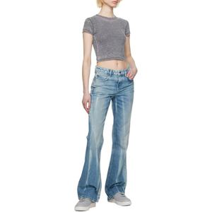 Pantalones Vaqueros Anchos Azules para Hombre, Estilo Cinco Bolsillos, Denim Sin Elasticidad, Jeans para Mujer - Product Image 5