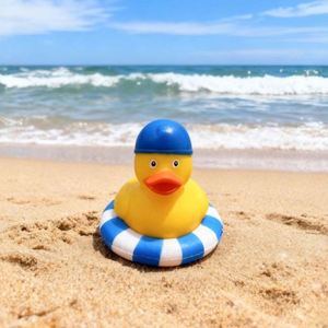 Cute New penguin <b>lion</b> Turkey Children's Bathroom <b>Toy</b> Plastic Yellow Duck Mini Beach Sand Play Eco-friendly Safety 0-24 Months - Product Image 4
