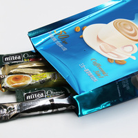 Sachet de café imprimé sur mesure en plastique laminé VMPET avec soufflet latéral pour assaisonnements