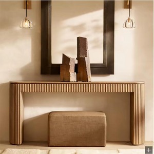 Factory Directly Sale Multi-Size <strong>Console</strong> <strong>Table</strong> Natural Solid <strong>Black</strong> Oak <strong>Wood</strong> Entry <strong>Wood</strong> <strong>Console</strong> <strong>Tables</strong> - Product Image 1
