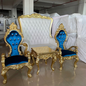 Ensemble de chaises et Tables de Banquet en bois Royal doré, chaises de luxe Yi pour événements de mariage - Product Image 6