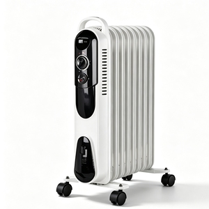 <span class=keywords><strong>Radiateur</strong></span> à huile compact avec 3 canaux d'huile et thermostat réglable pour petites pièces et appartements - Product Image 1