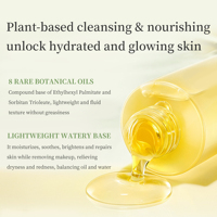 Huile Nettoyante Minérale Végétalienne Sans Parfum 185ml, Dissolvant de Maquillage Waterproof en Profondeur, Vente en Gros OEM Soins de la Peau