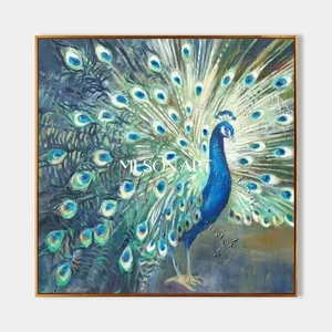 Pinturas Decorativas Originales para el Hogar, Pinturas al Óleo Realistas de Animales Pintadas a Mano sobre Lienzo, Arte para Decoración de Paredes de Sala de Estar y Dormitorio - Product Image 4