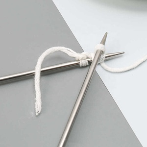 <span class=keywords><strong>Aiguilles</strong></span> à <span class=keywords><strong>tricoter</strong></span> en acier inoxydable <span class=keywords><strong>avec</strong></span> embouts, lot de 11 <span class=keywords><strong>aiguilles</strong></span> à <span class=keywords><strong>tricoter</strong></span> à pointe unique, épaisses, pour écharpes et pulls tissés à la main - Product Image 4