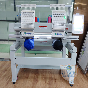 Máquina de Bordar Computarizada Automática Digital de Bajo Precio con 9, 12 o 15 Agujas y 2 Cabezales para Gorras y Camisetas - Product Image 2