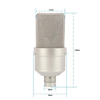 Microphone à condensateur omnidirectionnel filaire professionnel NOVISON en métal, XLR, avec suspension antichoc, série 102, studio