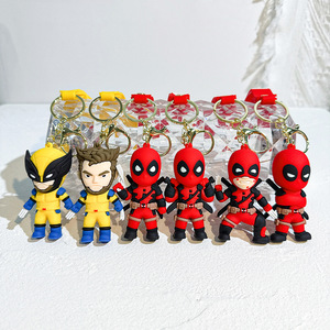 QY Movie Character 3D PVC Keychain Cartoon Doll Pendant <b>Key</b> <b>Ring</b> Wrist Lanyard <b>Car</b> Bag Hanging Accessory - Product Image 2